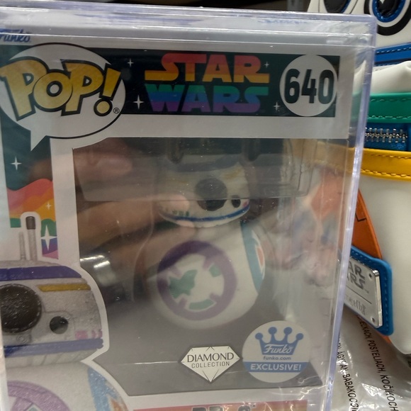 Loungefly Limited Edition Star Wars BB-8 Pride Bobble-Head Pop and Bag B… - Picture 13 of 16
